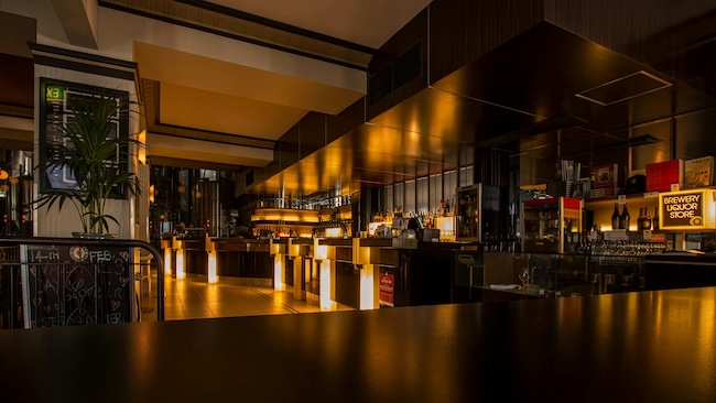 Restaurant staff completing closing checklist digitally