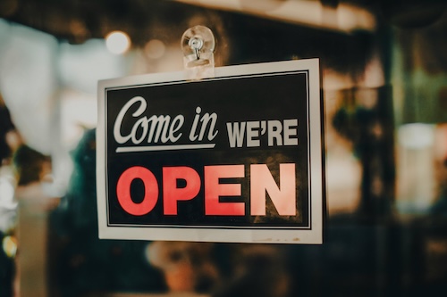 Restaurant opening checklist being completed on mobile device